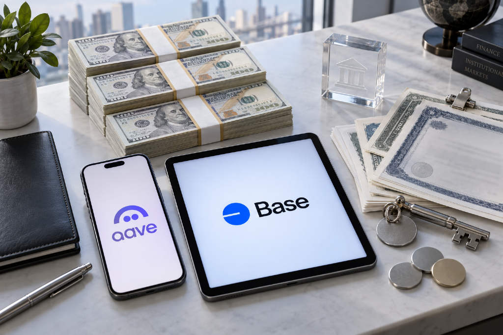 Aave:V4 在 Base 上股票抵押贷款规模接近 400 万美元