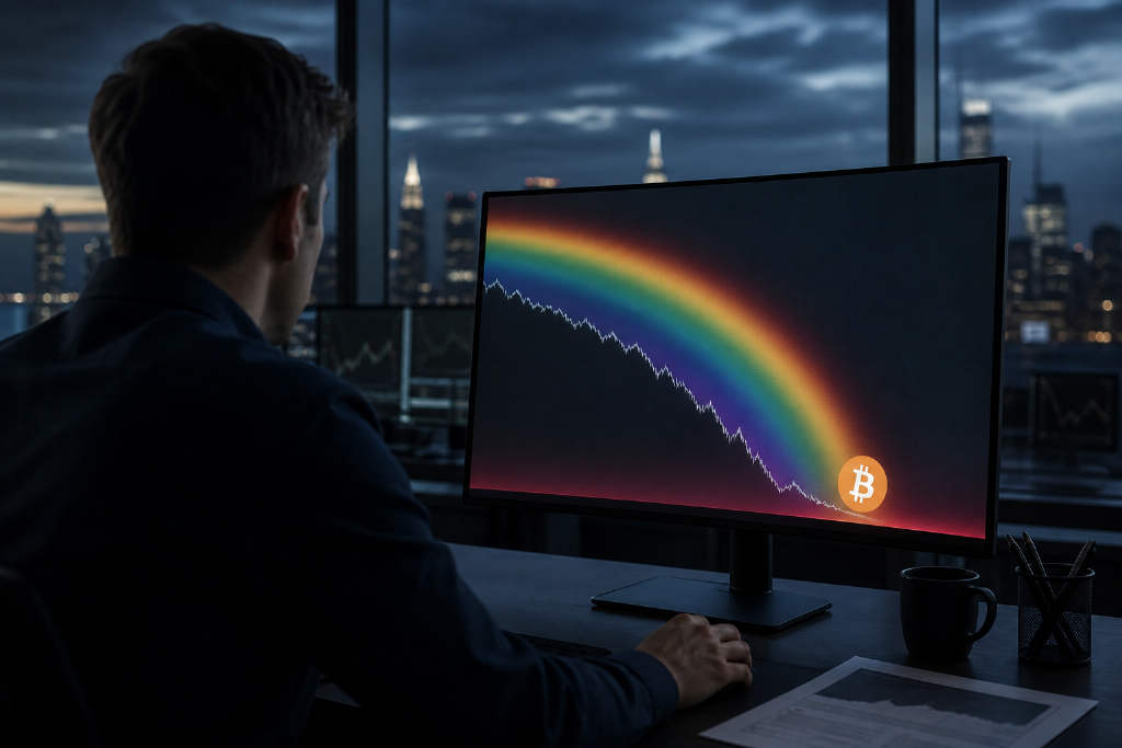 CryptoQuant:比特币落入彩虹图极端折价区间