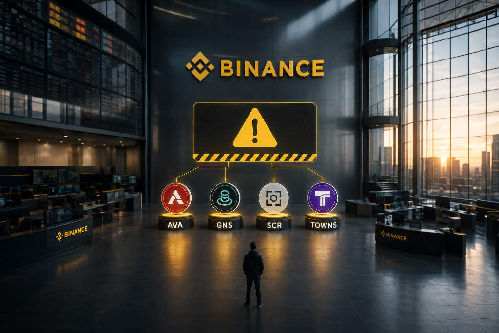 Binance 为 AVA、GNS、SCR、TOWNS 添加观察标签