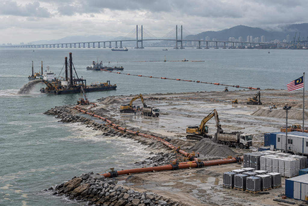 Malaysia’s Penang pushes Silicon Island for AI chip investment, but land reclamation is only about one-fifth complete after three years