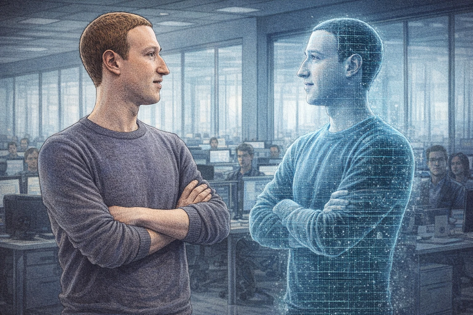 Meta开发祖克柏AI分身与员工实时对话,本人AI使用却跌出前250