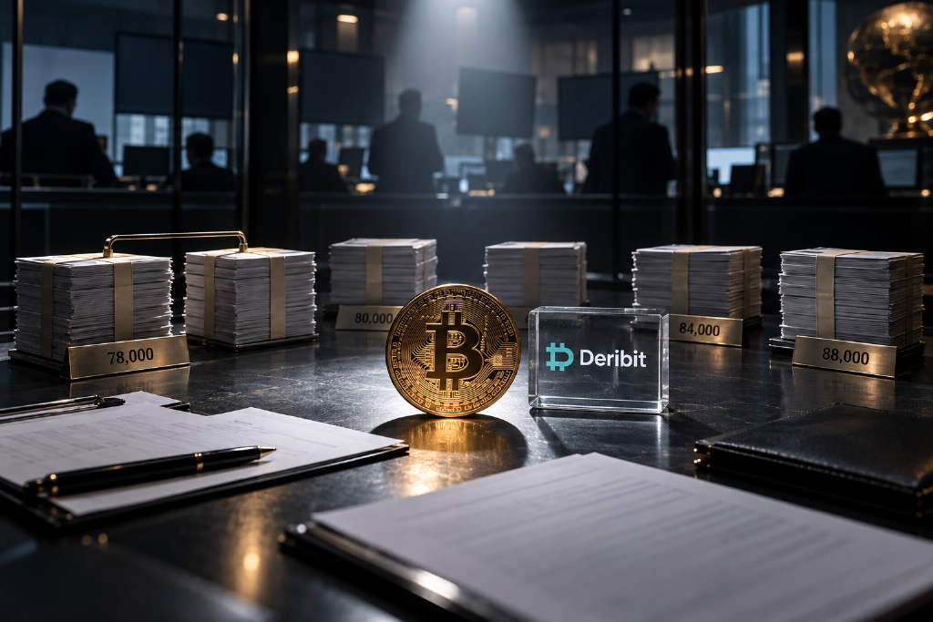 Six BTC block option trades hit Deribit with combined notional value of $91.672 million