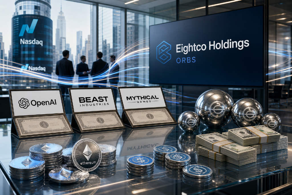Eightco Holdings披露约3.8亿美元持仓,含OpenAI股权、ETH与WLD