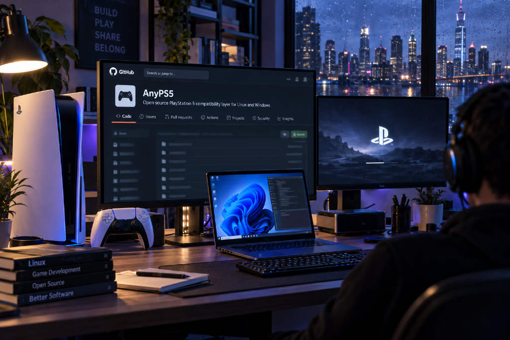 AnyPS5 draws 2,000 GitHub stars with a native PS5-to-PC translation approach