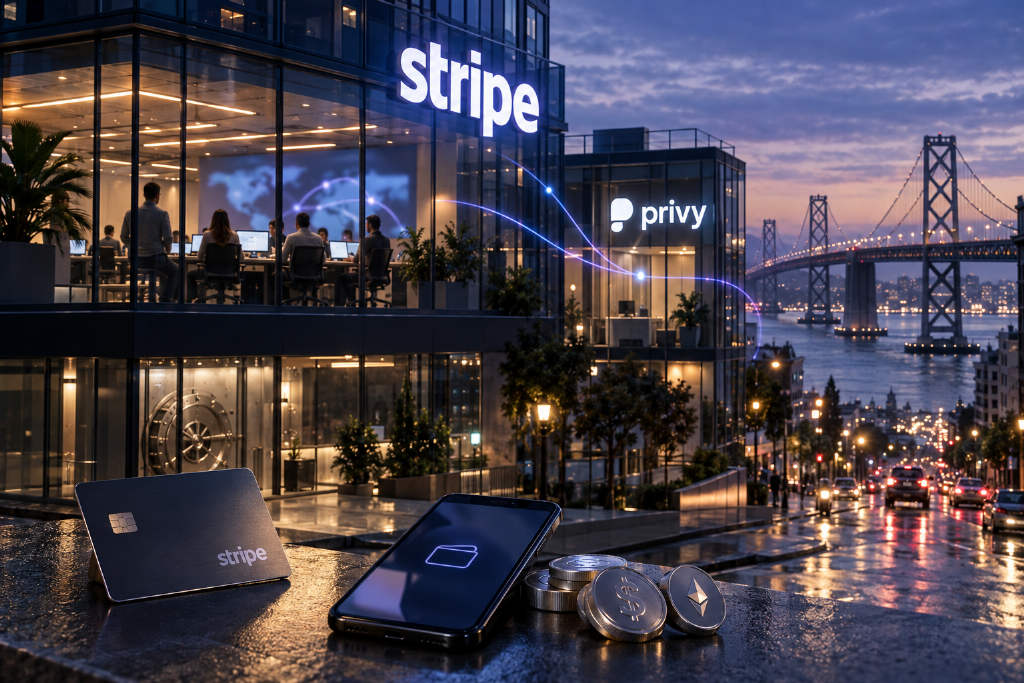 Stripe将把Privy整合进Treasury、Link和Connect