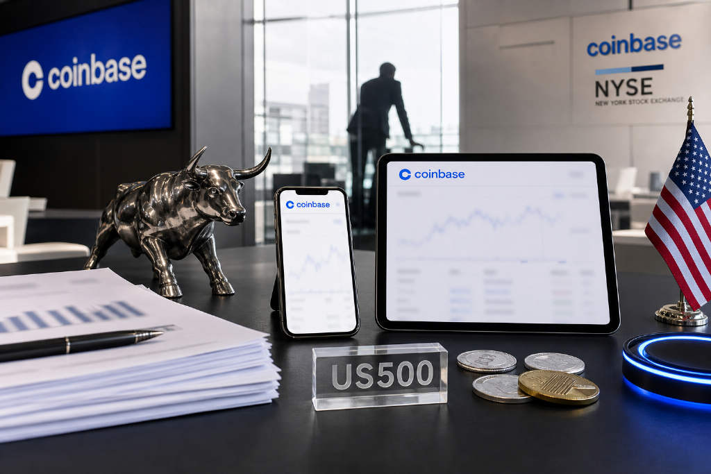 Coinbase US500永续合约上线一周 24小时交易量突破1亿美元