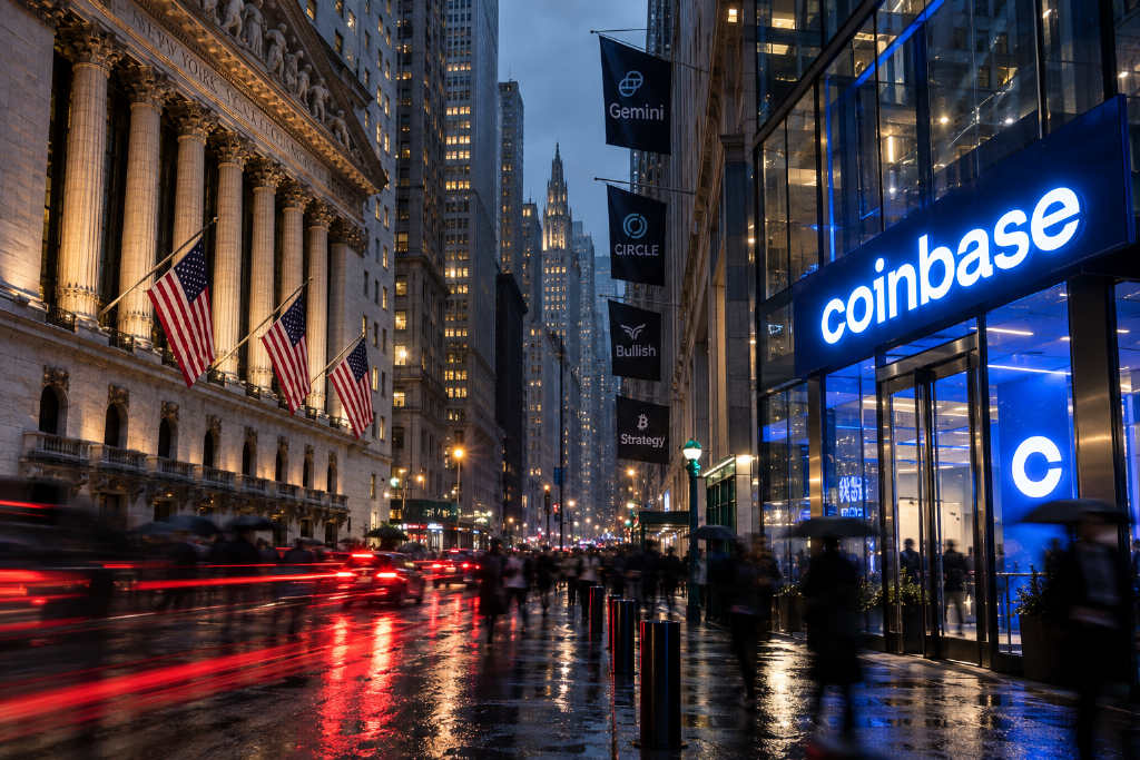 美股三大指数收跌,加密概念股逆市上涨,Coinbase涨超9%