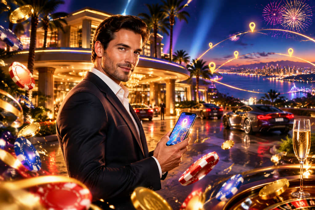 Robinson Rancheria Casino 的固定位置与已记录直线距离