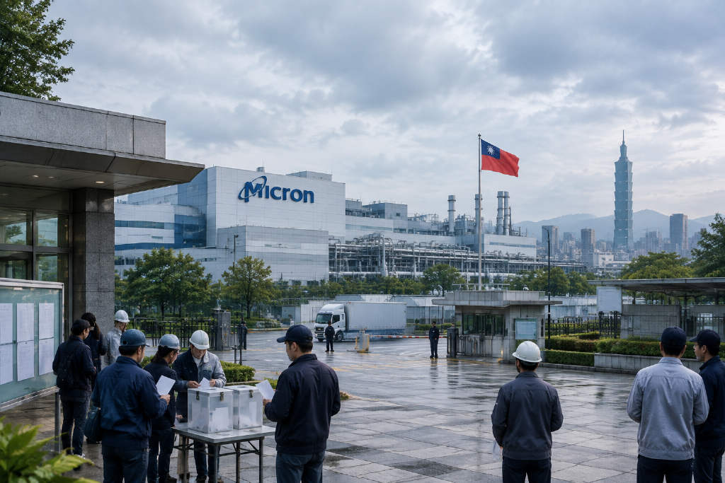 Micron’s labor talks with Taoyuan union collapse again as strike vote process begins