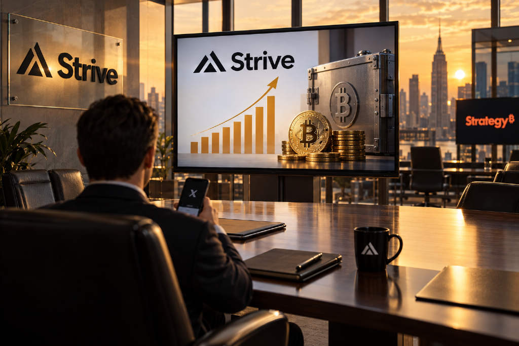Strive CEO发比特币持仓图,或暗示下周披露增持数据