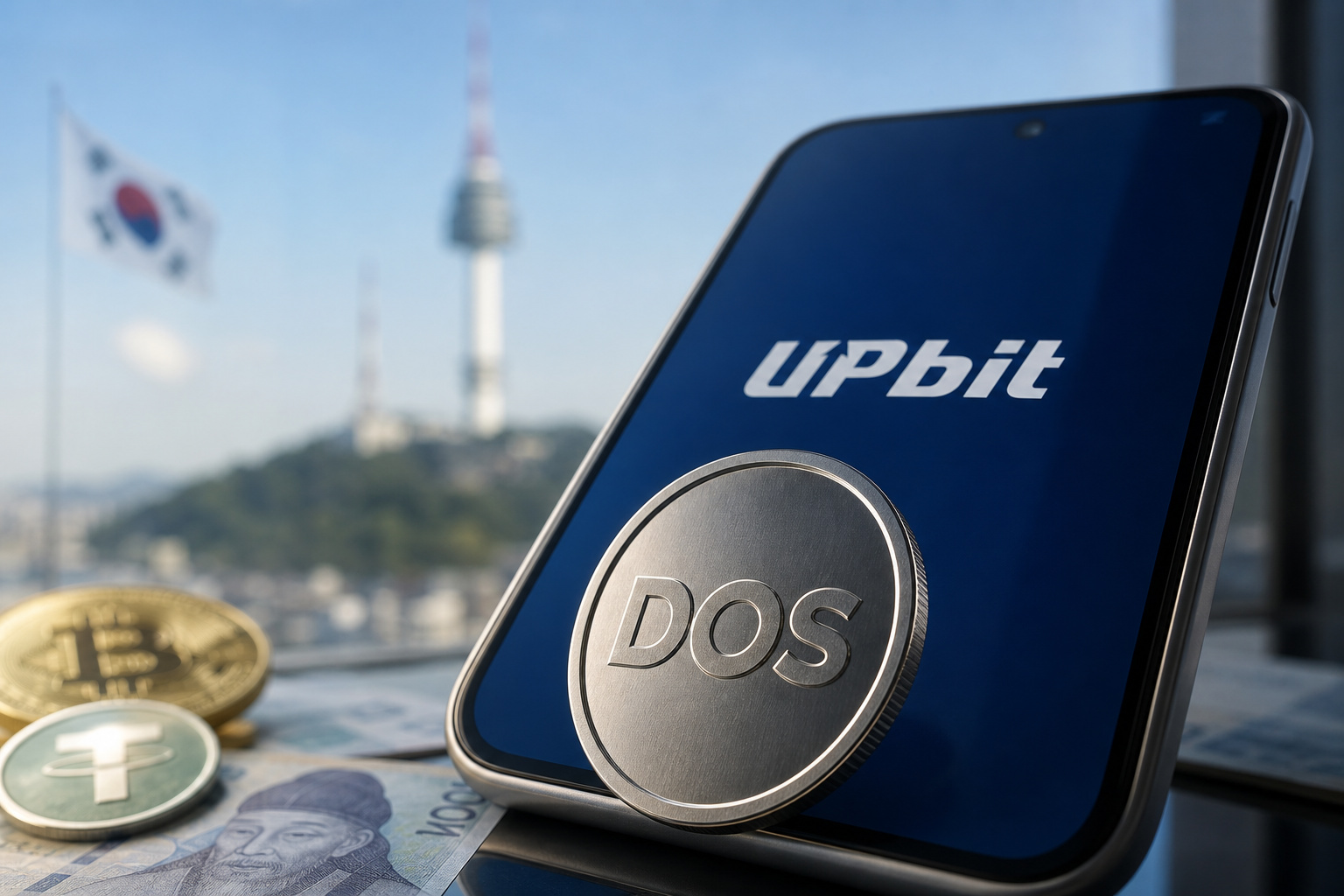 韩国交易所 Upbit 将于 8 月 11 日上线 DOS 代币,开放韩元、BTC、USDT 市场
