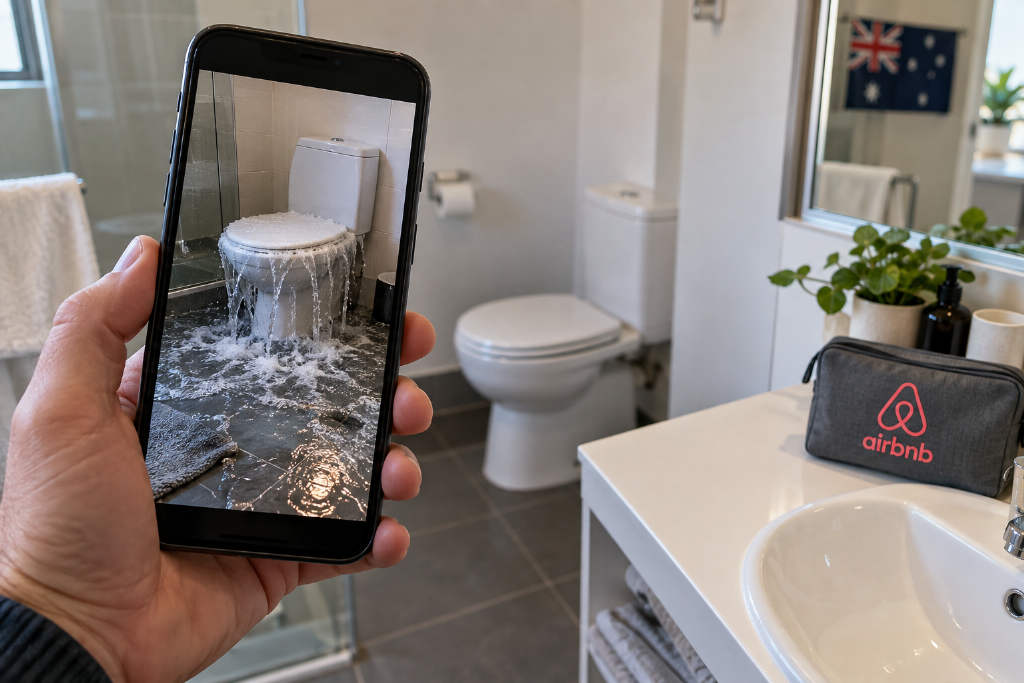 Airbnb host in Australia accused of using AI-made toilet flood image in A$1,700 damage claim