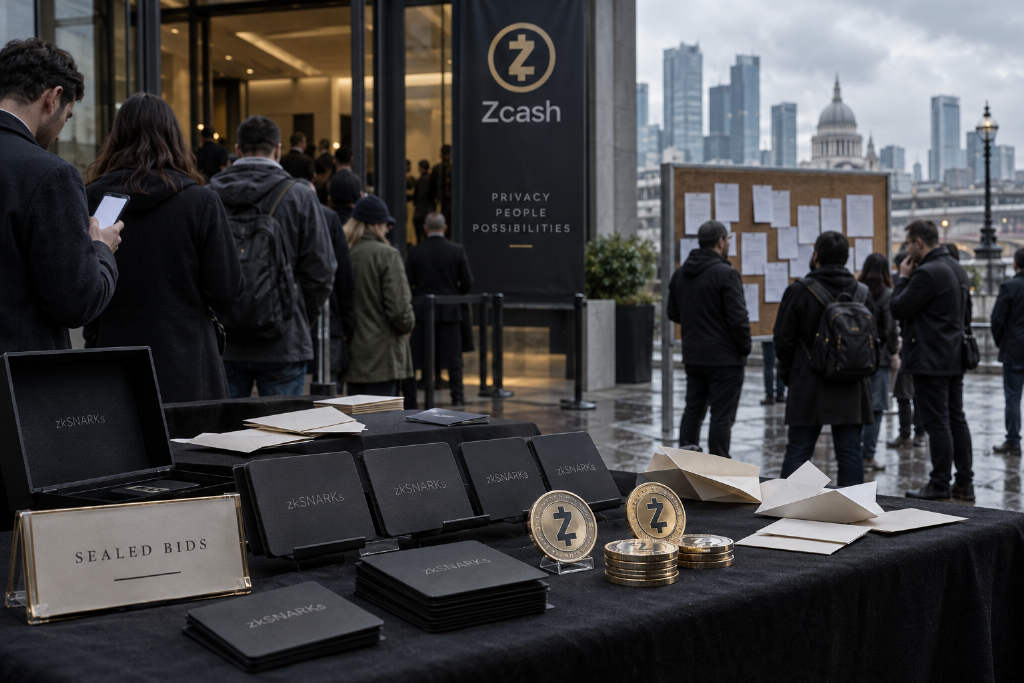 ZEC 生态 NFT 项目 zkSNARKs 拍卖结束,结算底价 1.5 ZEC