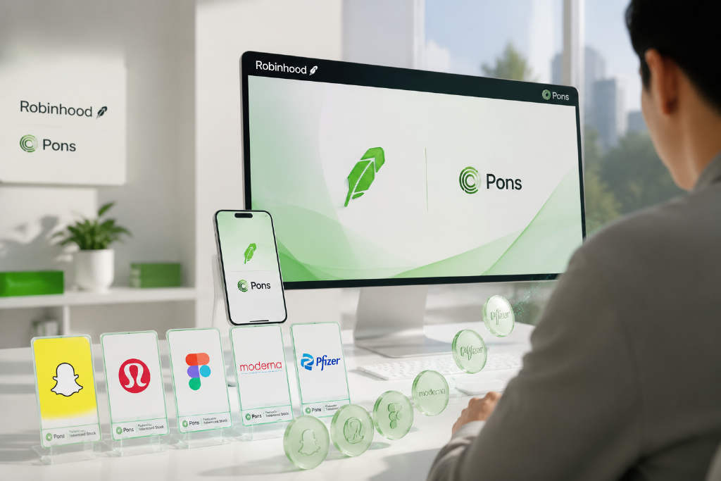 Pons新增支持Snap、Lululemon等股票代币配对