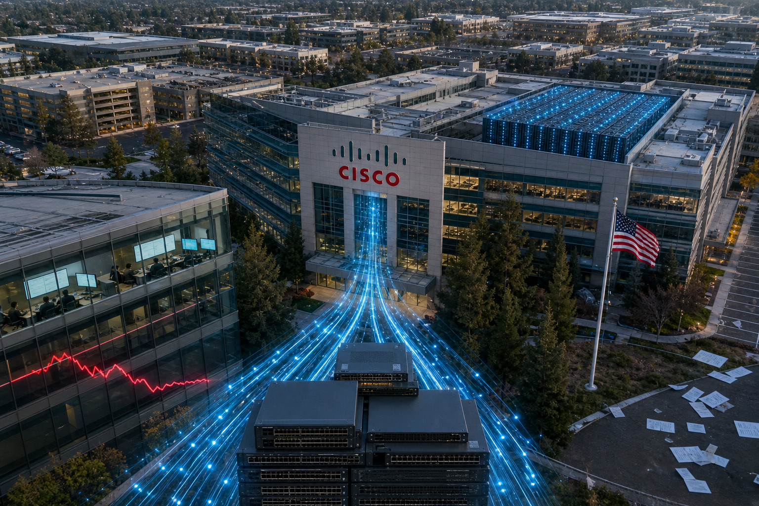 Cisco shares fall about 4% after hours as AI outlook misses investor expectations