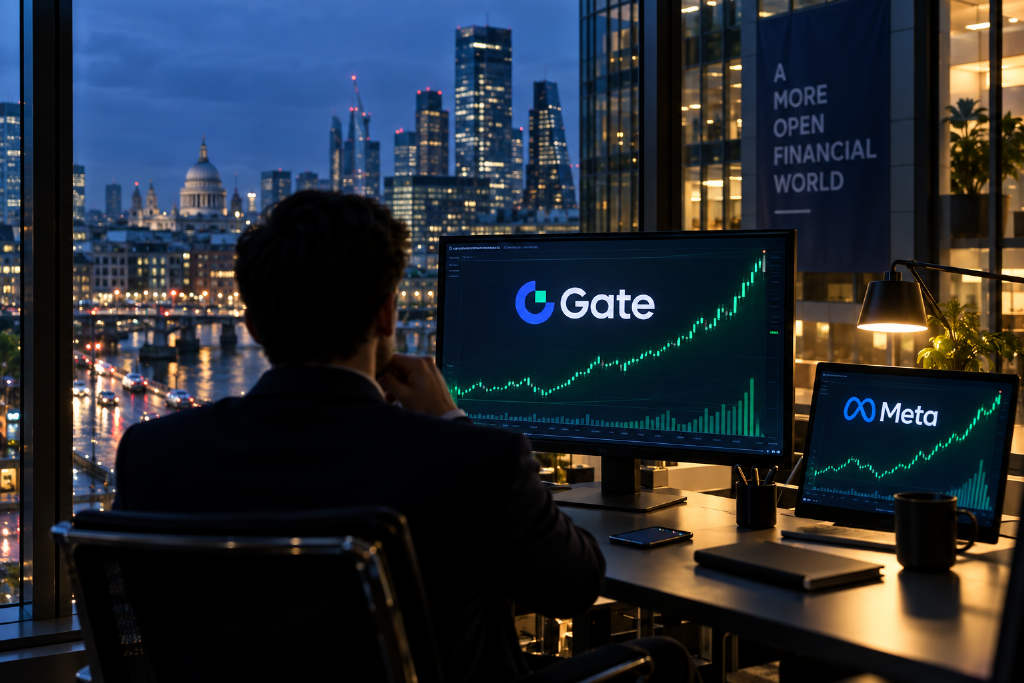 Gate market data shows Meta Platforms up more than 5%