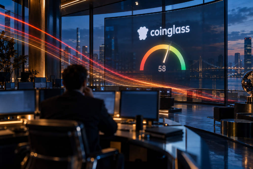 Coinglass:加密货币恐慌贪婪指数降至 58