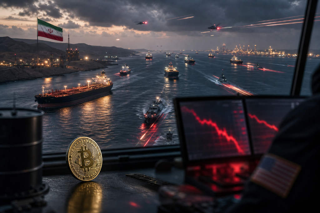 Bitcoin Falls as U.S.-Iran Tensions Deepen and Risk Sentiment Worsens