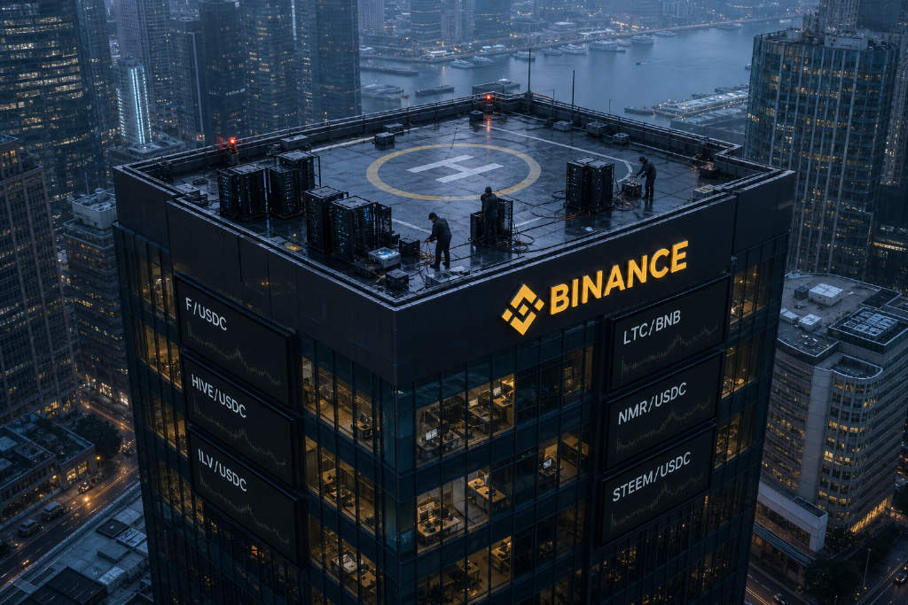 Binance将下架F/USDC、HIVE/USDC等7个现货交易对