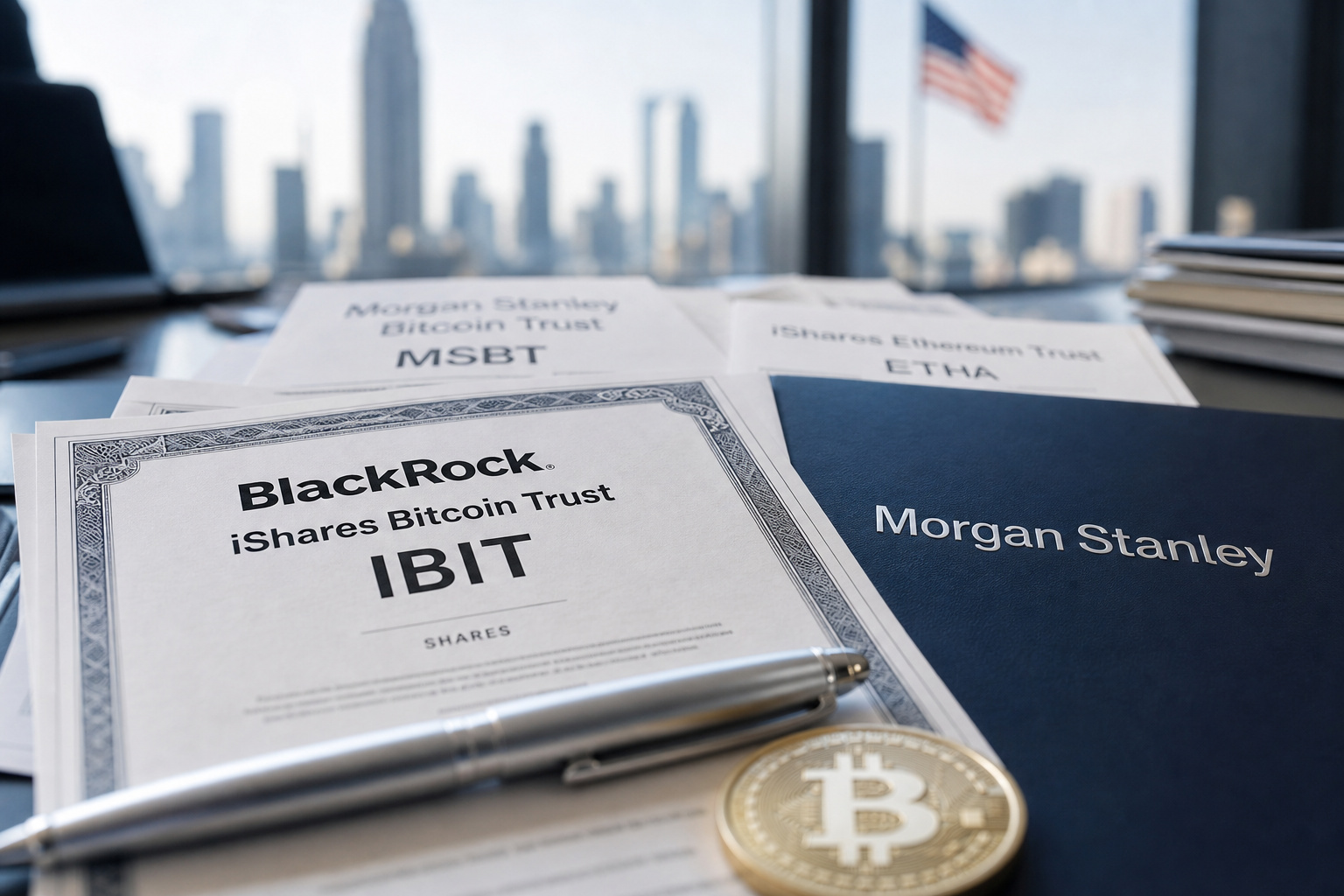Morgan Stanley increased crypto ETF holdings in Q2, with IBIT position rising to 16.5 million shares
