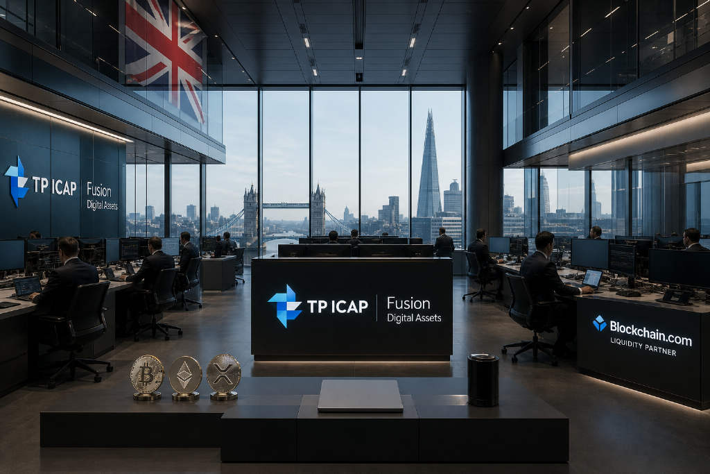 Blockchain.com 加入 TP ICAP Fusion Digital Assets 提供机构流动性