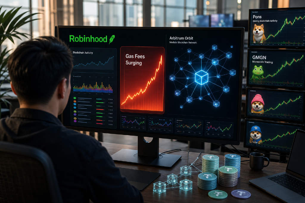 Robinhood Chain 单日 Gas 费超 Solana、Base 和以太坊
