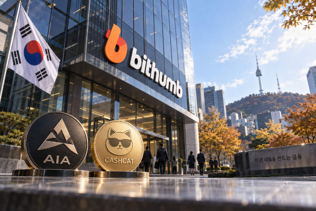 Bithumb将上线AIA与CASHCAT韩元交易对