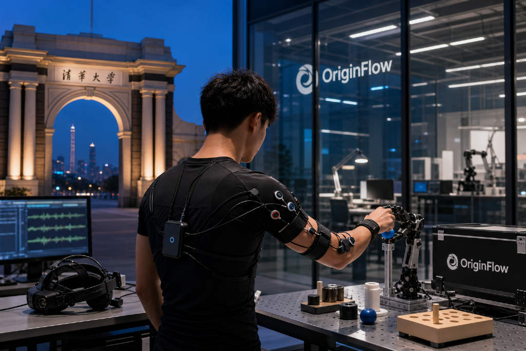 OriginFlow押注神经肌电采集,尝试把人类动作炼成机器可学Token