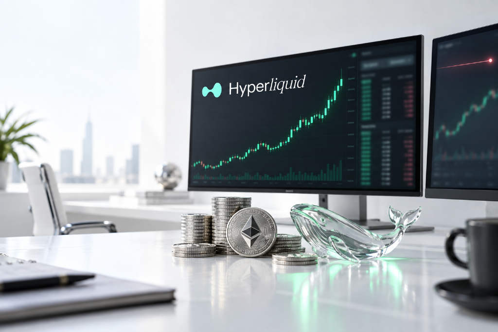 巨鲸成 Hyperliquid 上 ETH 浮盈最高地址,账面盈利 1652 万美元