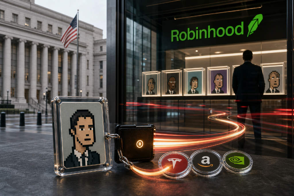 Robinhood Chain 上 StonkBrokers 走红,NFT 与证券边界再起争议