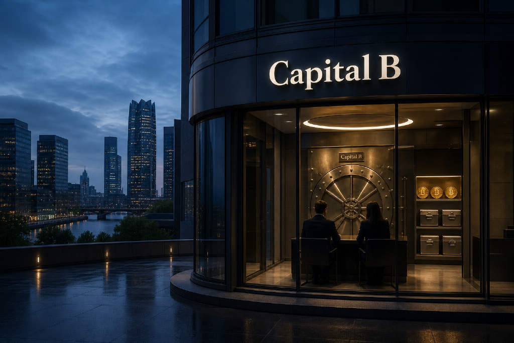 Capital B 拟向 Adam Back 定增融资 764.5 万欧元增持比特币