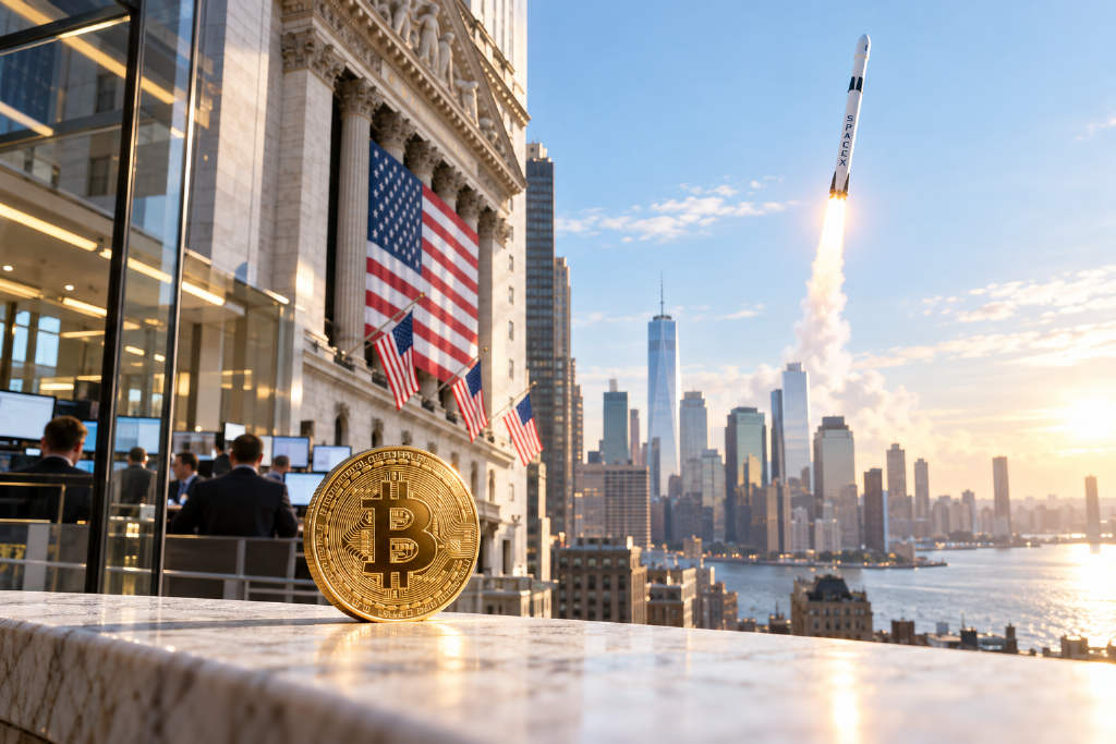Bitcoin climbs to $84,600 as SpaceX earnings lift U.S. stocks and ease AI spending fears