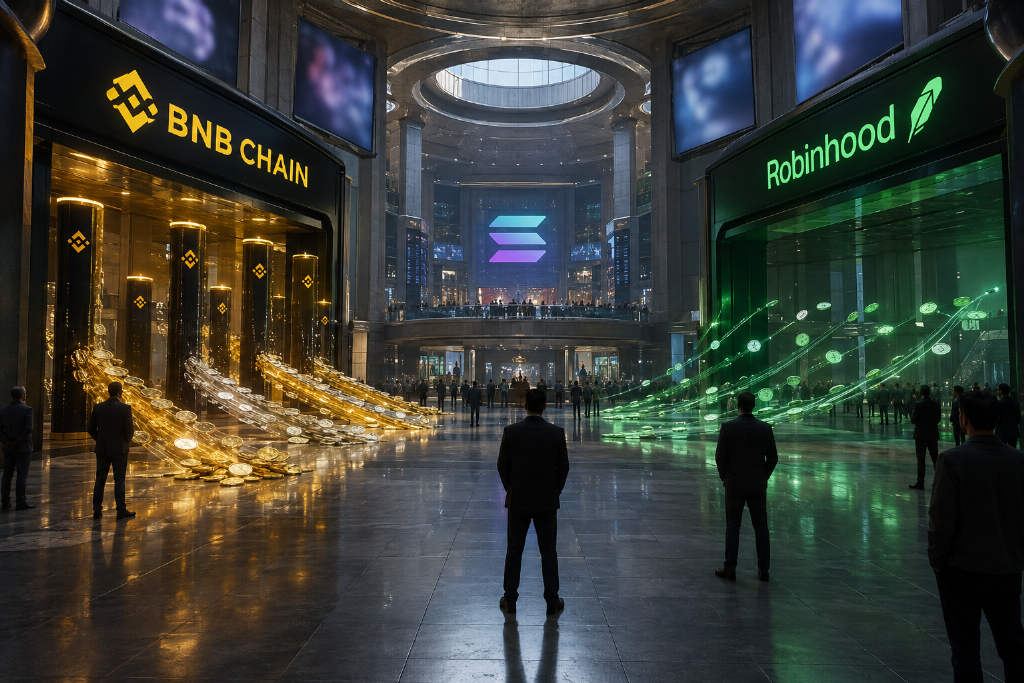 DeFiLlama:BNB Chain 24 小时净流入 2822 万美元,Robinhood Chain 持续净流出