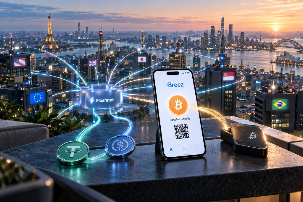 Breez SDK apps can now accept stablecoin payments from 30-plus networks and settle in Bitcoin