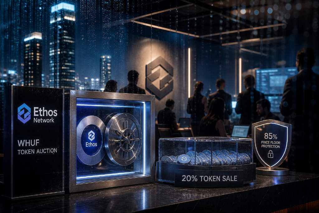 Ethos Network 将于 9 月 1 日启动 WHUF 代币拍卖