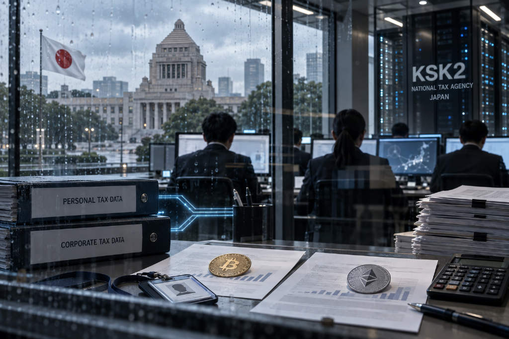 日本国税厅启用 KSK2,AI 比对加密货币申报遗漏