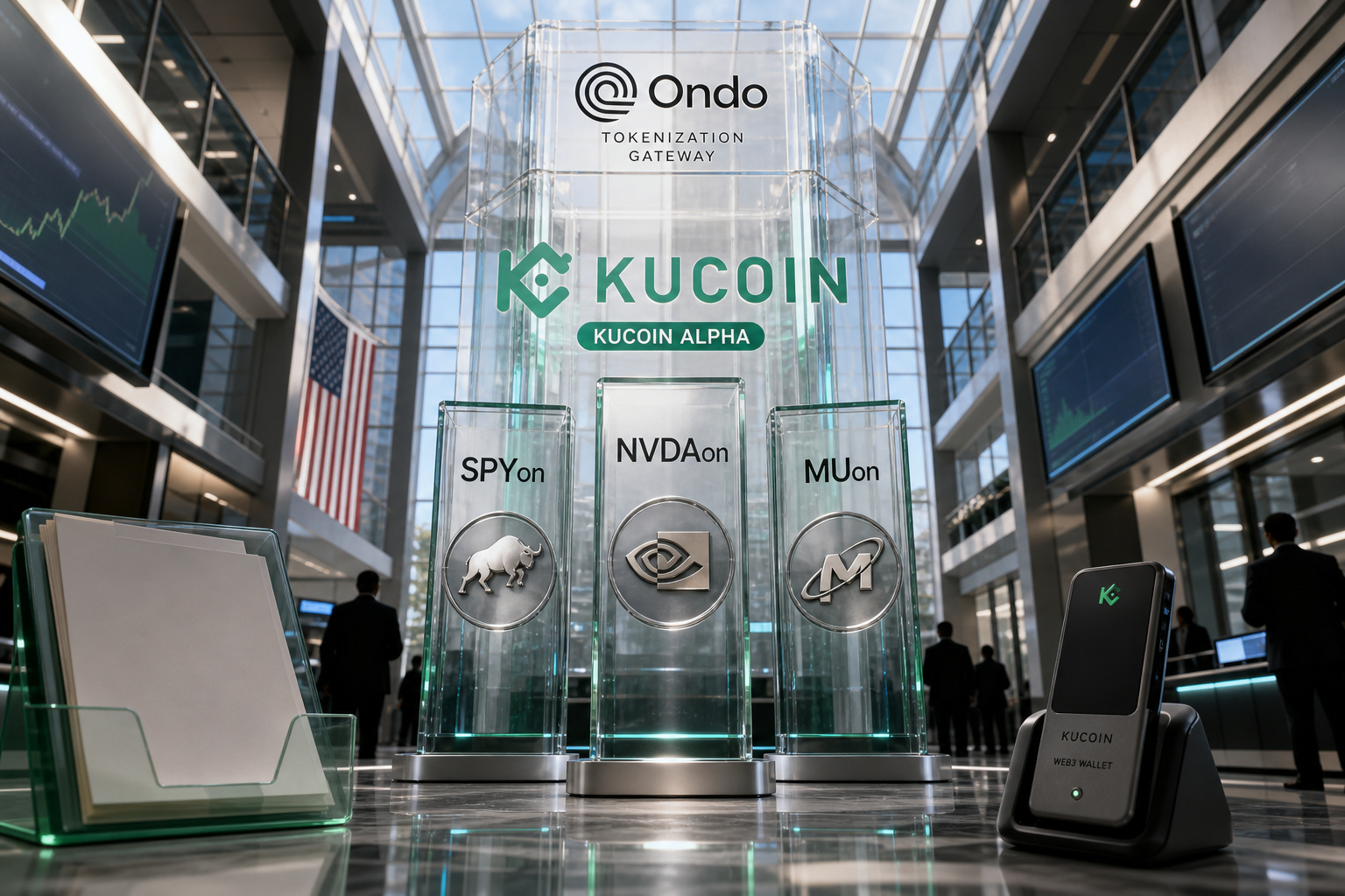 KuCoin Alpha集成Ondo代币化资产,直接交易SPYon、NVDAon等股票