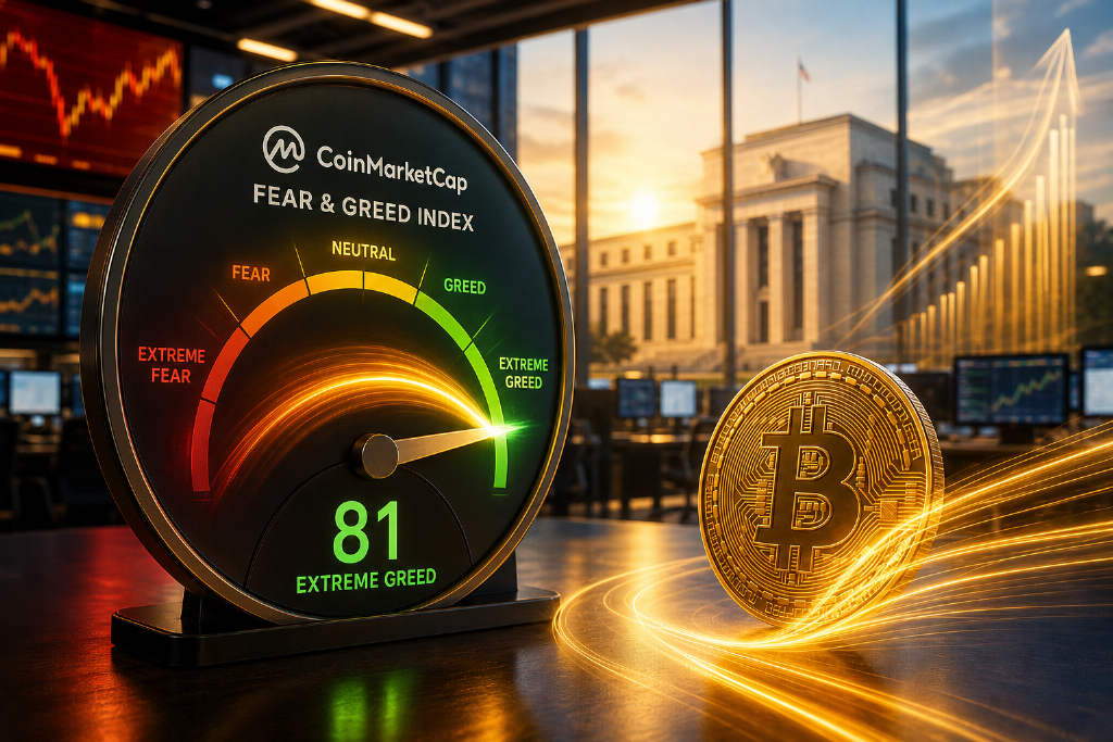 Crypto Sentiment Flips to Extreme Greed for First Time Since Late 2024