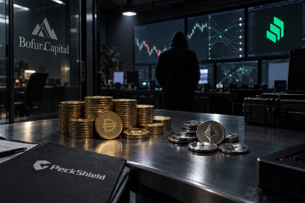 PeckShield:Bofur Capital 攻击者将 200 万枚 DAI 换成 825.5 枚 ETH