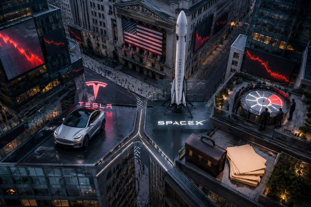 美股盘前焦点:特斯拉与 SpaceX 合并押注升至 55%