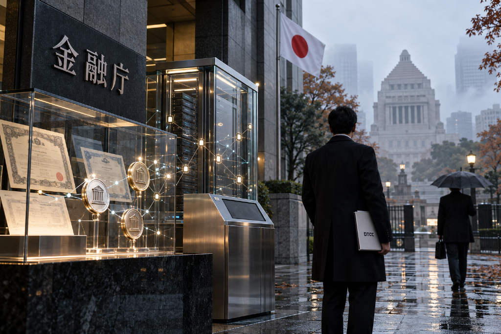 Japan FSA studies tokenized stocks, says current book-entry rules make DTCC-style model hard to adopt