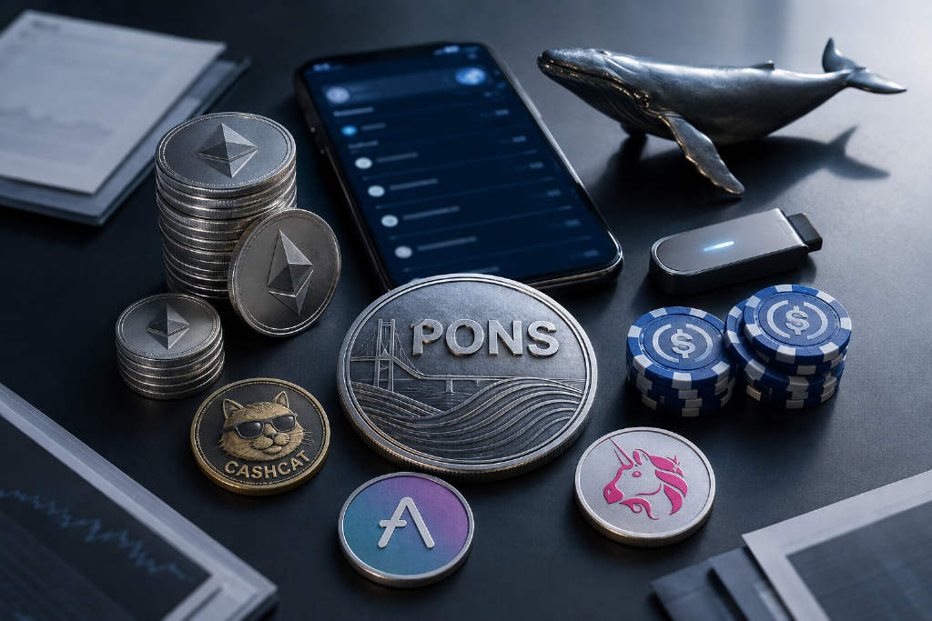 巨鲸24小时内豪掷450万美元,扫货PONS、CASHCAT、AAVE及UNI
