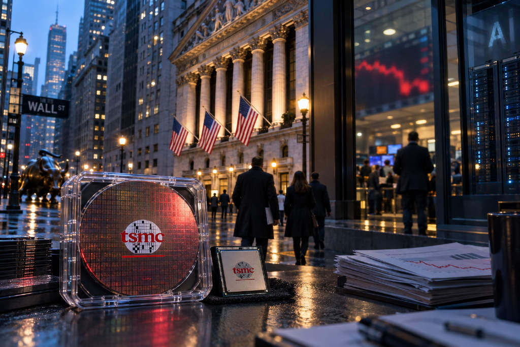 Dow rebounds more than 550 points as TSMC falls despite stronger profit and raised outlook