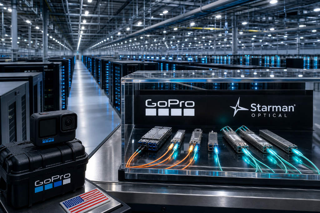 GoPro 股价暴涨 79%,拟与 Starman Optical 合并进军光通信