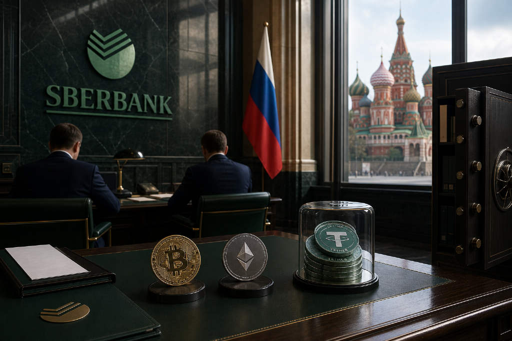 俄最大银行俄罗斯联邦储蓄银行拟将 ETH 与 USDT 纳入加密抵押贷款