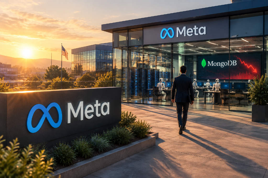 Meta挖来MongoDB前CEO掌舵企业AI平台,MDB股价单日跌超18%