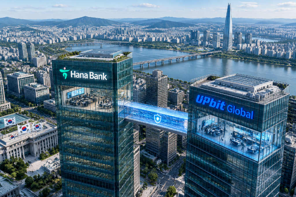 Hana Bank 与 Upbit Global 合作开发旅行规则基础设施