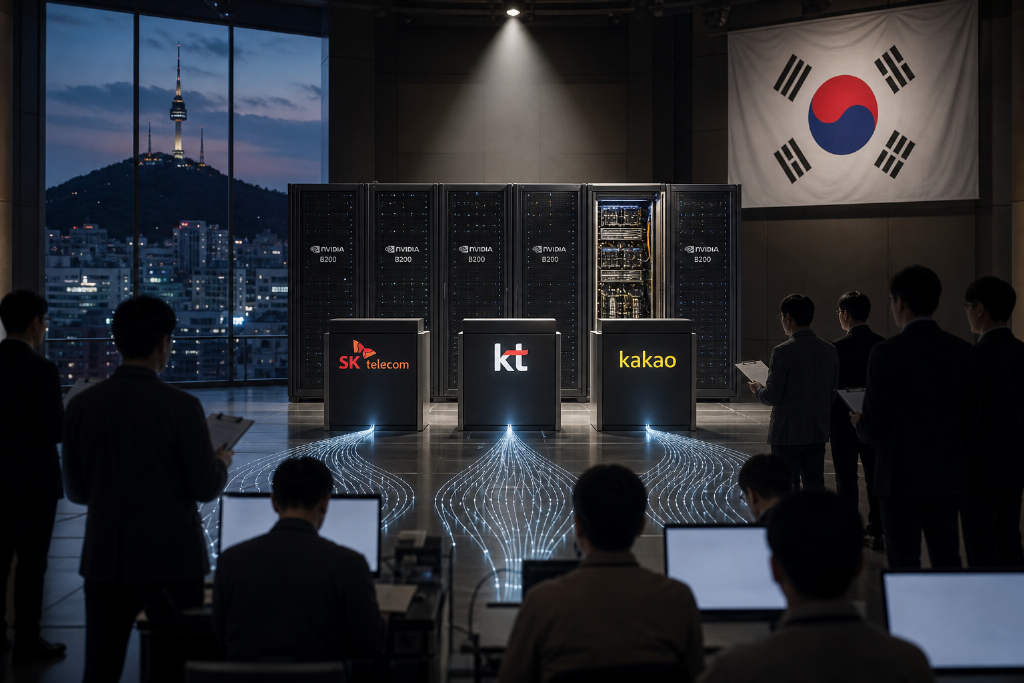 韩国9月测试全民免费AI,512块B200支持三大联盟上线