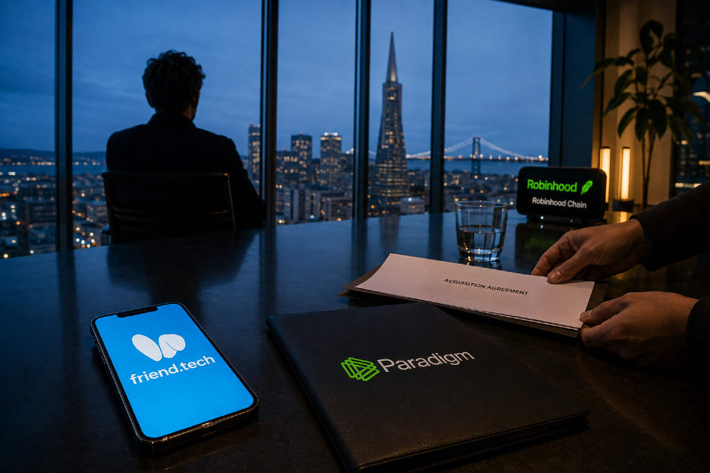 黄立成称 friend.tech 收购被 Paradigm 阻止,已取消计划
