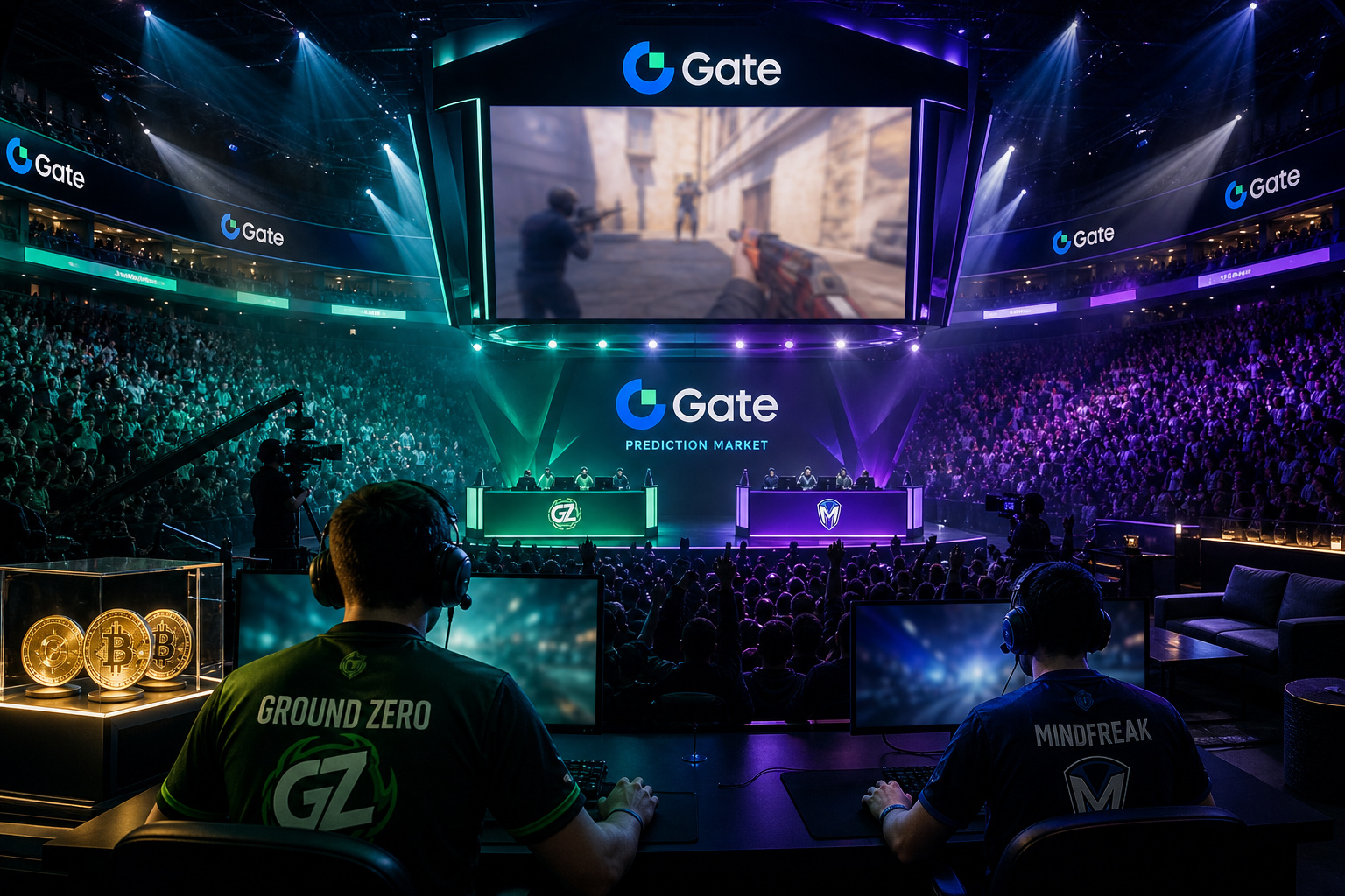 Gate 预测市场聚焦 CS2 赛事,Ground Zero 支持率暂时领先